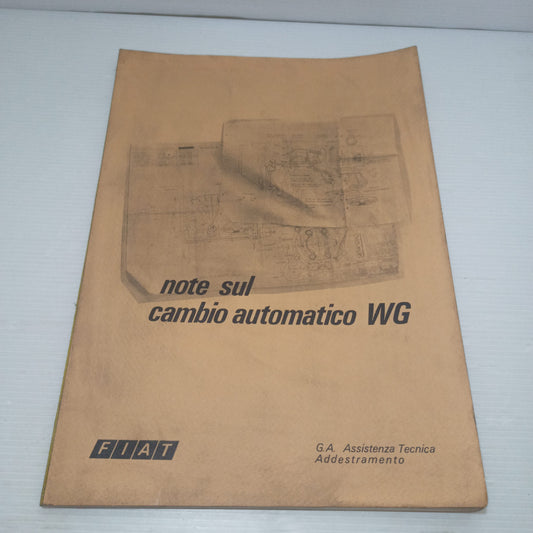 Fiat Manuale Note Sul Cambio Automatico WG ( Warner Gears)