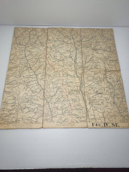 Antica Cartina Telata Tregnago scala 1:25.000
Dimensioni carta 40 x 39 cm circa