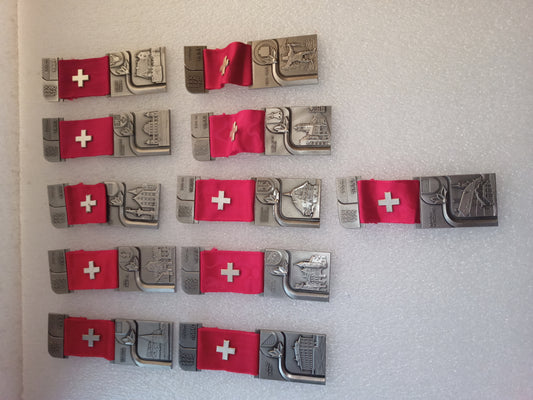 Lotto 11 Medaglie Svizzere Anni 80/90
In metallo