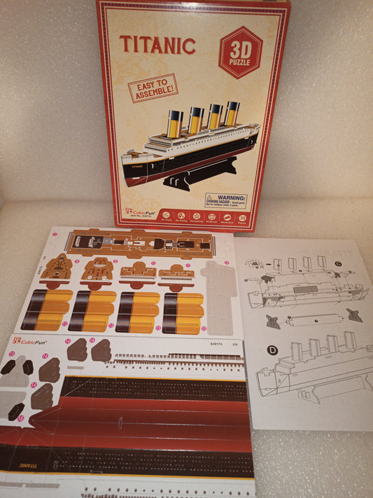 Titanic Puzzle 3D Cubic Fun
30 Pezzi