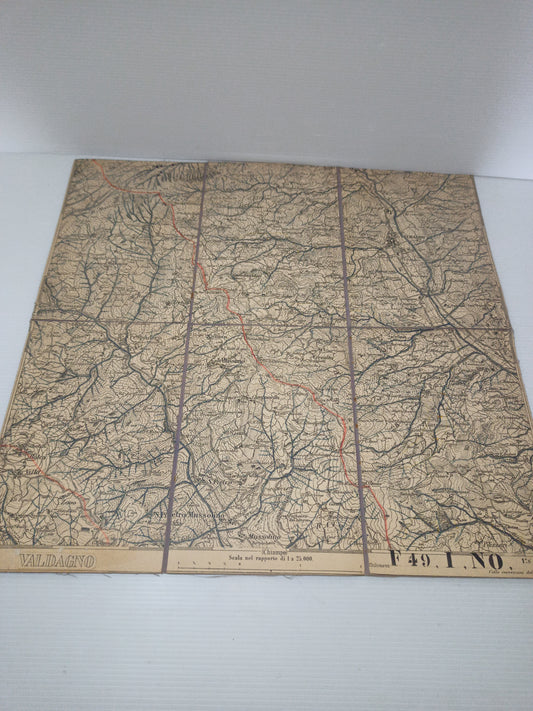 Antica Cartina Telata Valdagno scala 1:25.000
Primi del novecento
