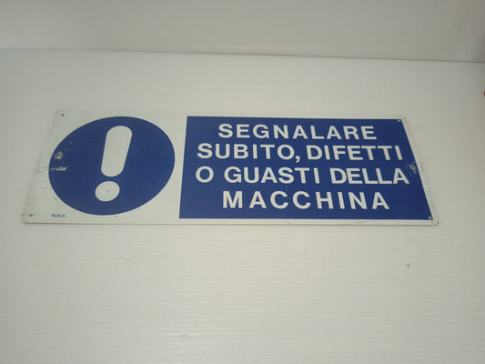 Cartello Segnaletico Sicurezza In Metallo