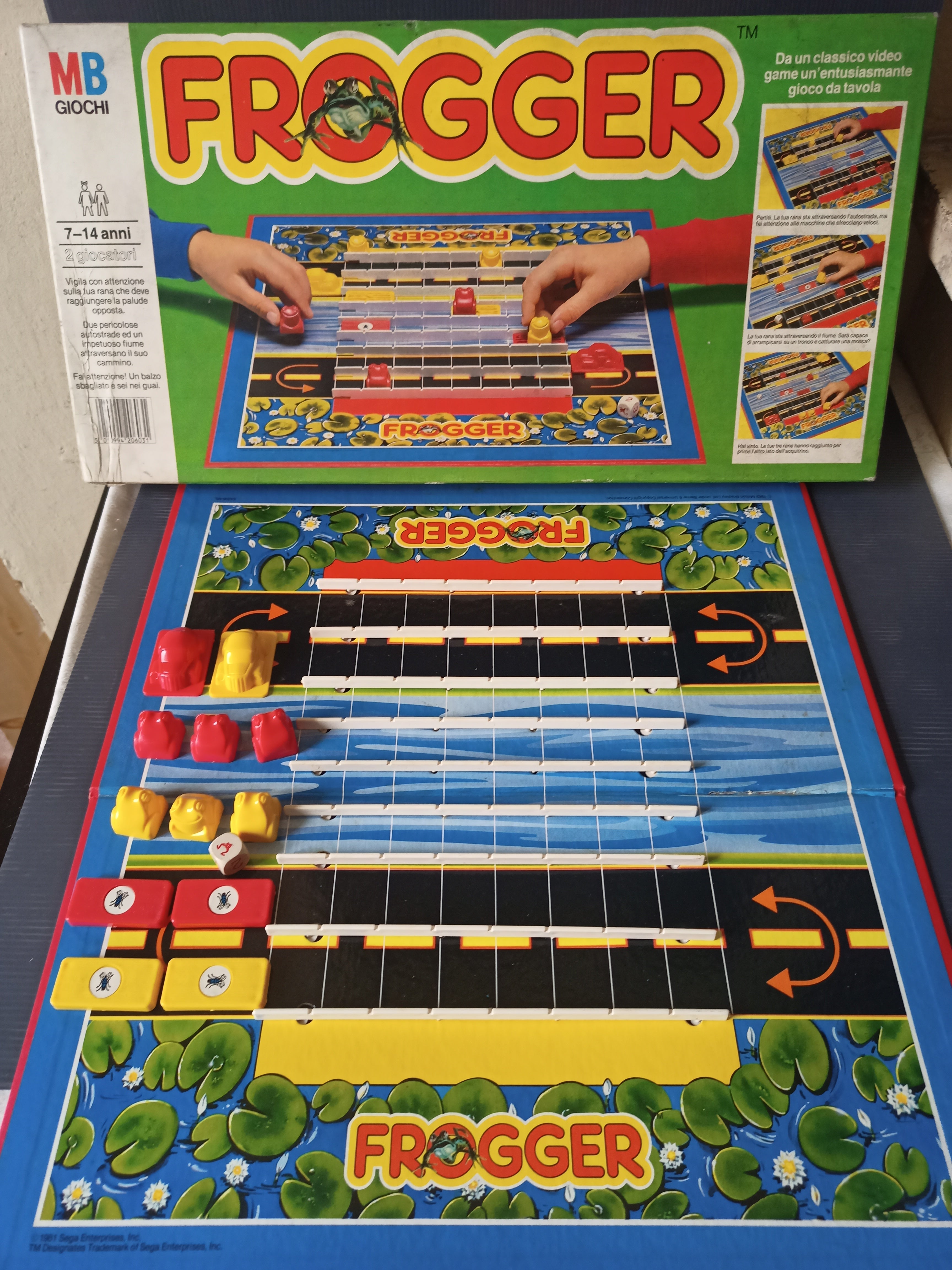 Frogger by Sega Table Top Arcade top Vintage 1980’s