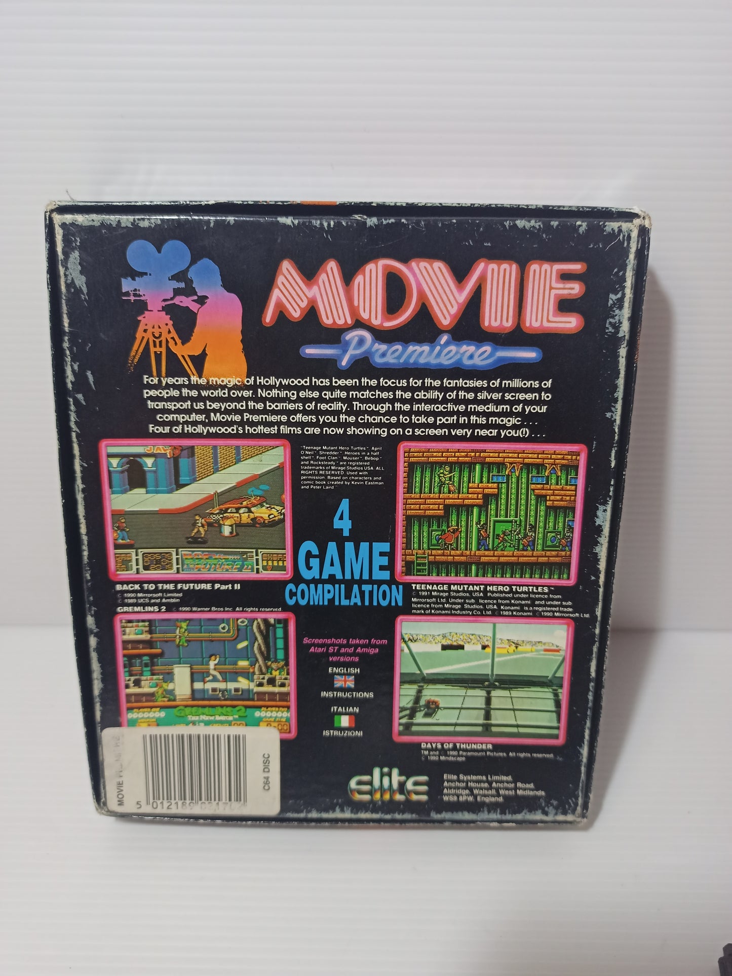 Videogiochi Movie Premiere CMB Commodore 64, anni 90 LEGGI DESCRIZIONE