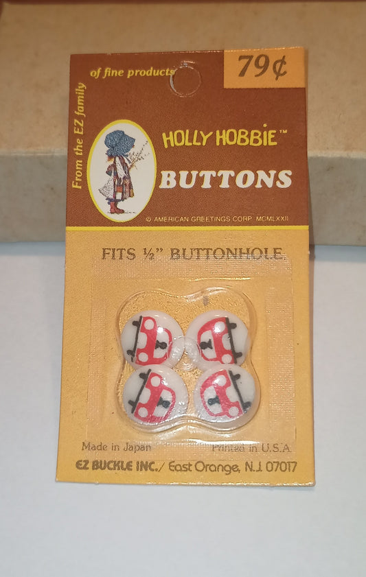 Holly Hobbie small buttons, 1970s SEE PHOTOS