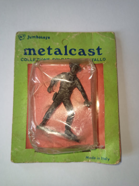 Soldatino Jumbotoys Cowboy in metallo originale anni 60-70