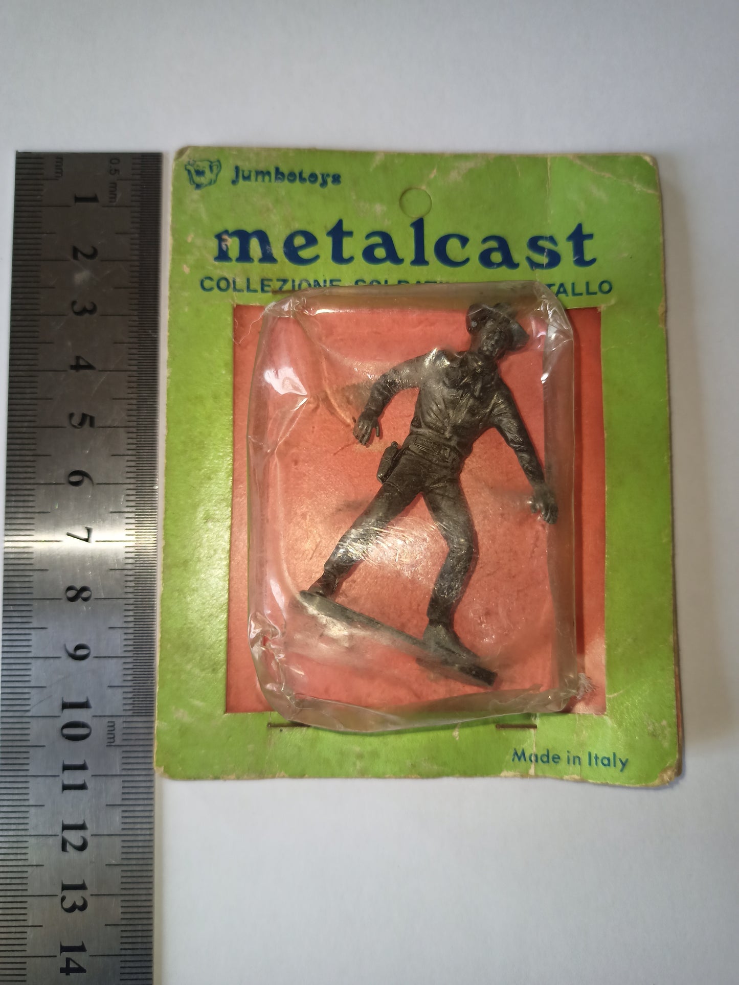 Soldatino Jumbotoys Cowboy in metallo originale anni 60-70