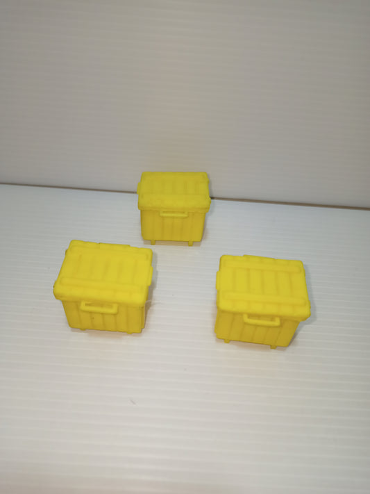 Playmobil tre casse/bauli apribili, Geobra anni 70