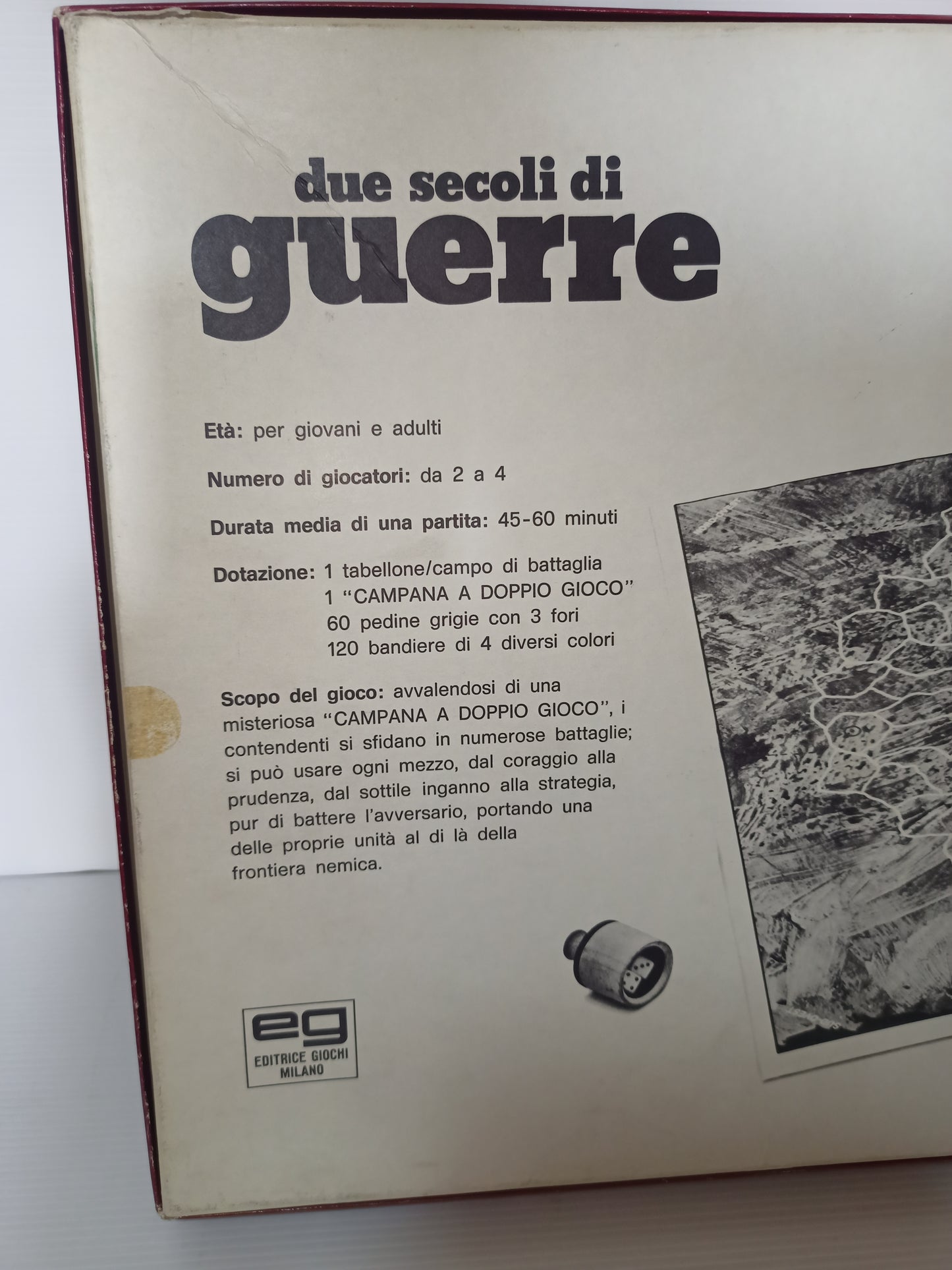 Gioco Due secoli di guerre, EG originale anni 80