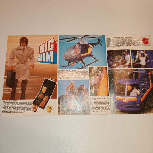 Depliant Pubblicitario Big Jim, anni 80