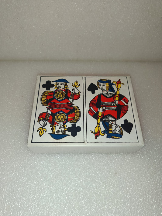 Scatola Da Gioco Felice Galbiati stile Fornasetti
Anni 50
In metallo e legno