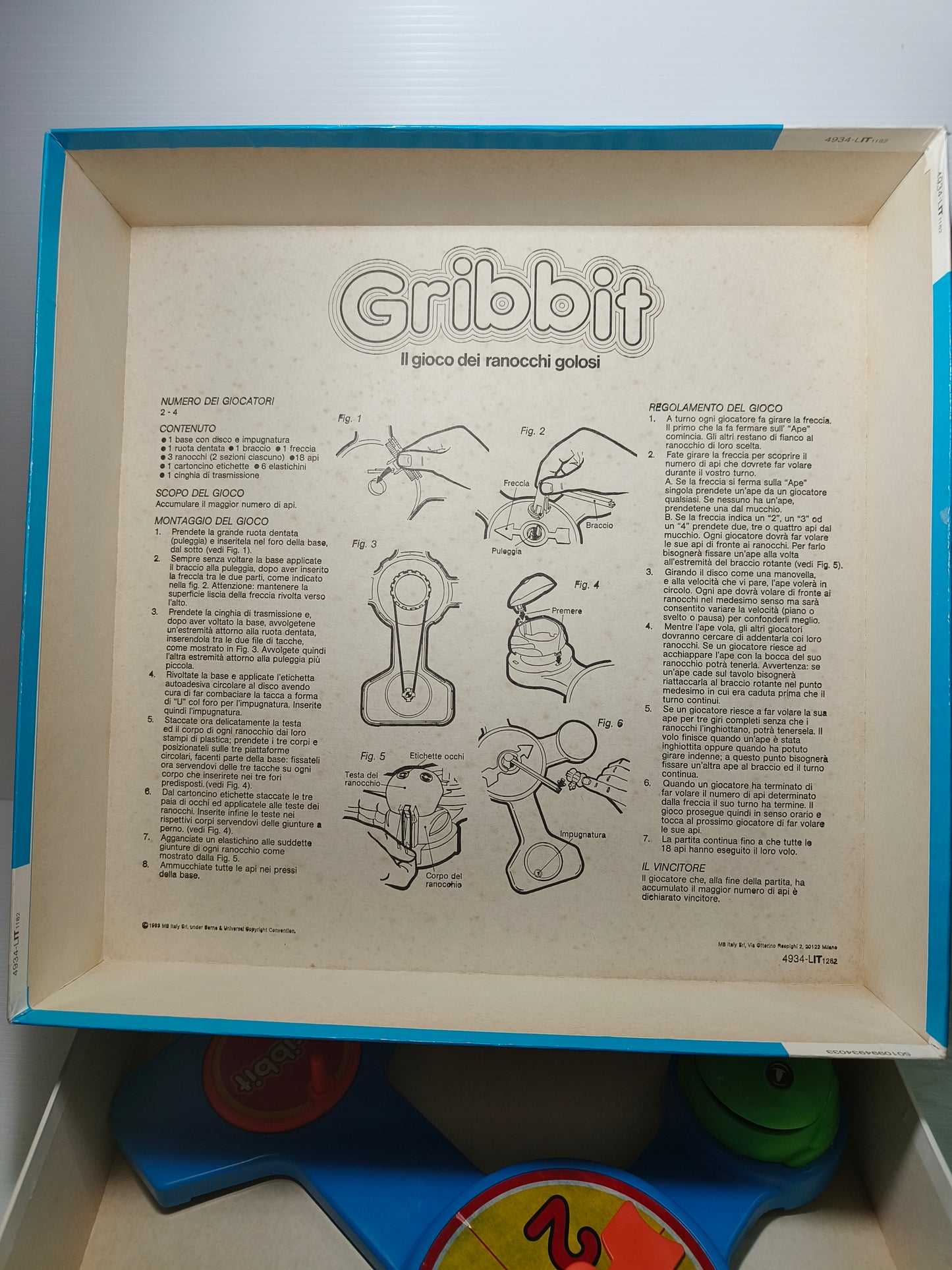 Gioco Gribbit, MB anni 80 LEGGI