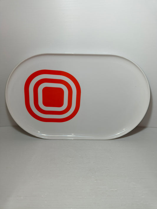 Vassoio in melamina anni 70, LEGGI