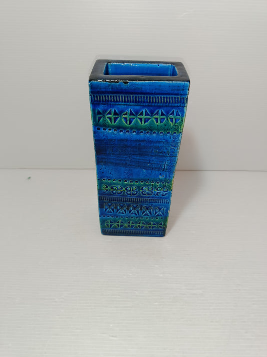 Vaso In Ceramica Smaltata Aldo Londi per Bitossi Anni 50
Serie Rimini Blu