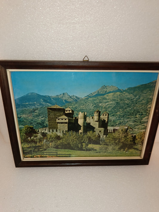 Quadro Con Stampa Castello Di Fenis Valle d'Aosta
Vintage