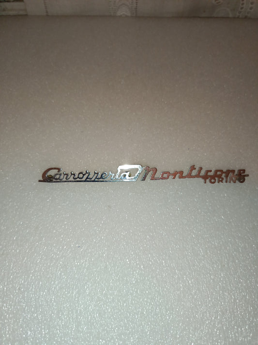 Antica Scritta Fregio Carrozzeria Monticone Torino