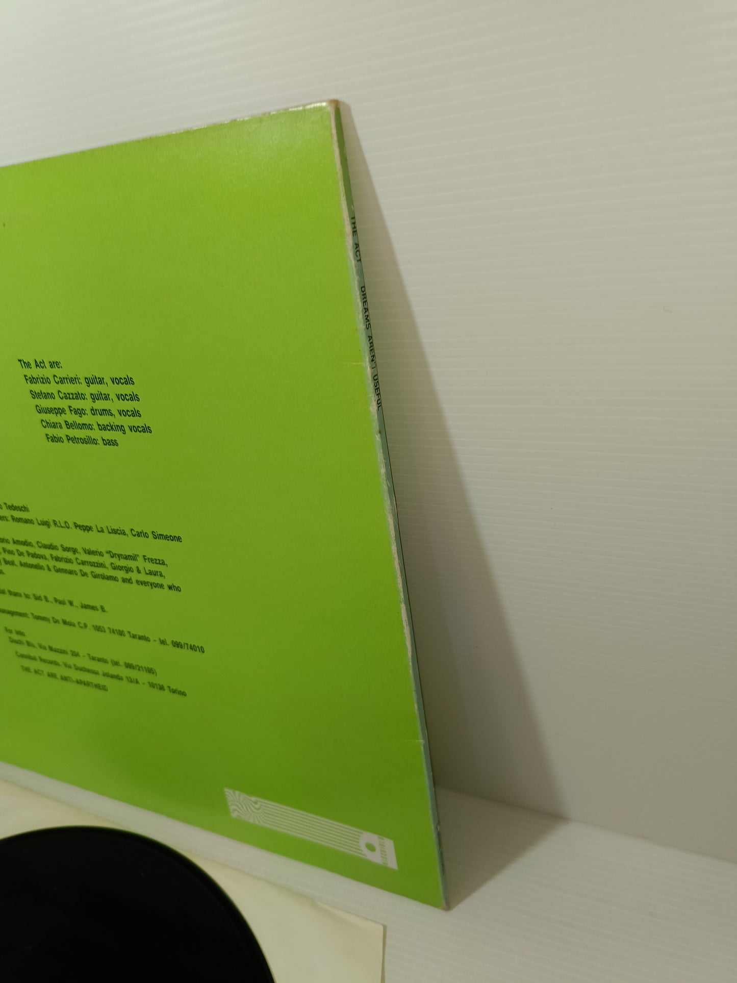 Dream Aren't Usegel The Act Lp 33 Giri
Edito nel 1986 da Cannibal Records Cod.CAN 220