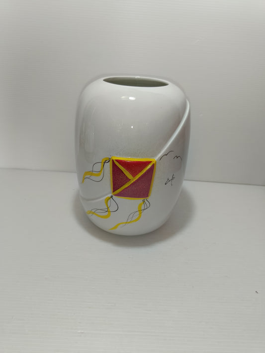 Vaso In Ceramica Dipinto A Mano