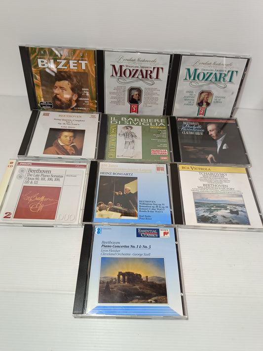 Lotto Musica Classica CD
10 cofanetti di cui uno con doppio CD