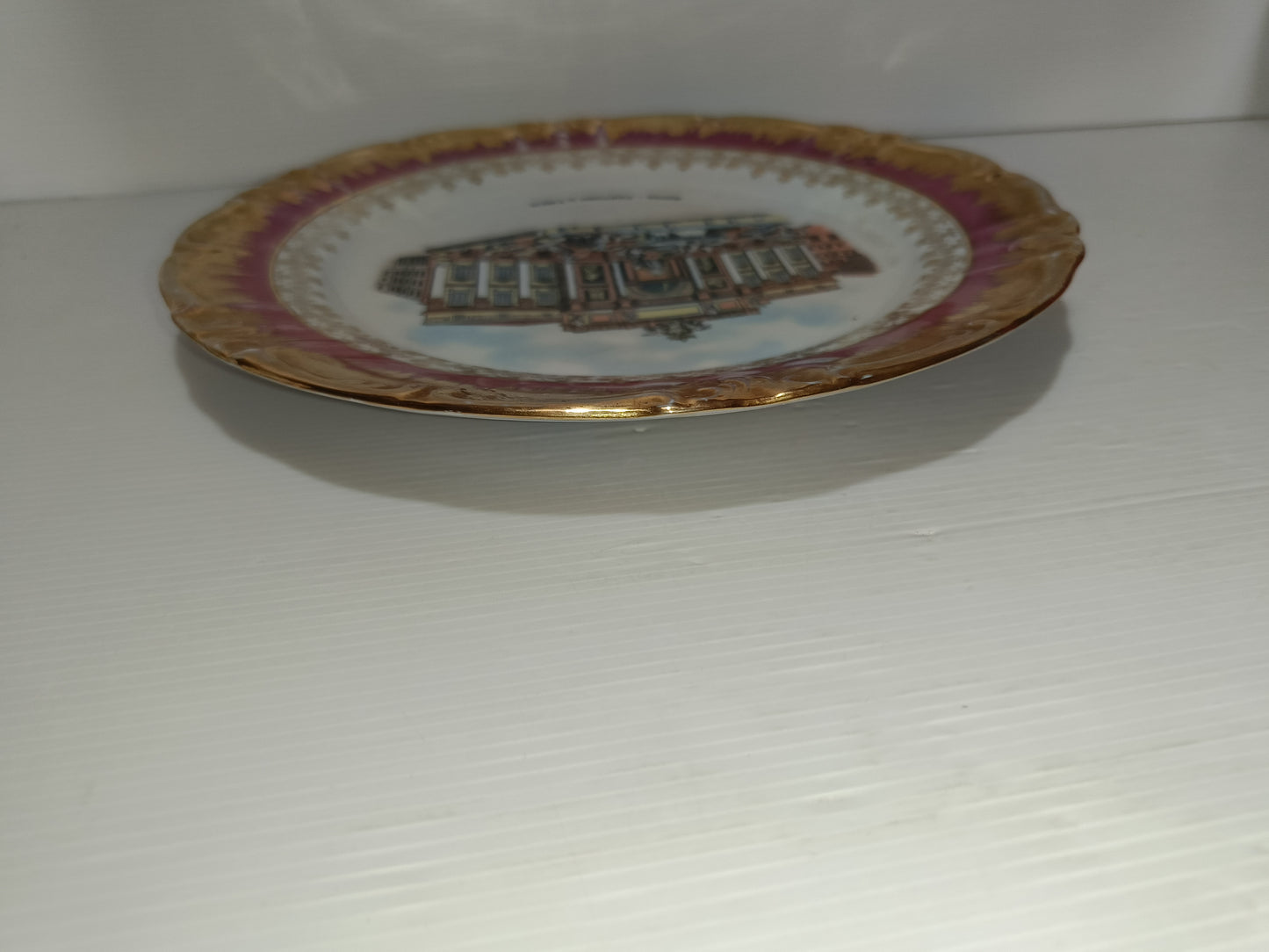 Piatto Souvenir Roma Fontana Di Trevi Anni 60/70
In ceramica