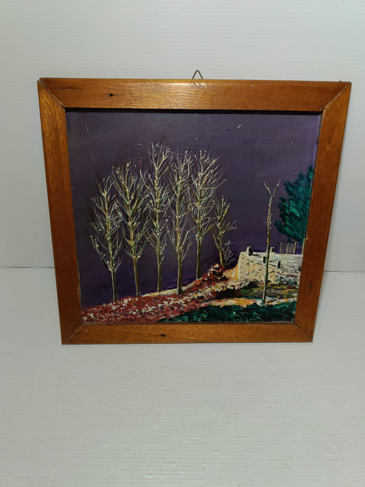 Dipinto Ad Olio In Cornice vintage