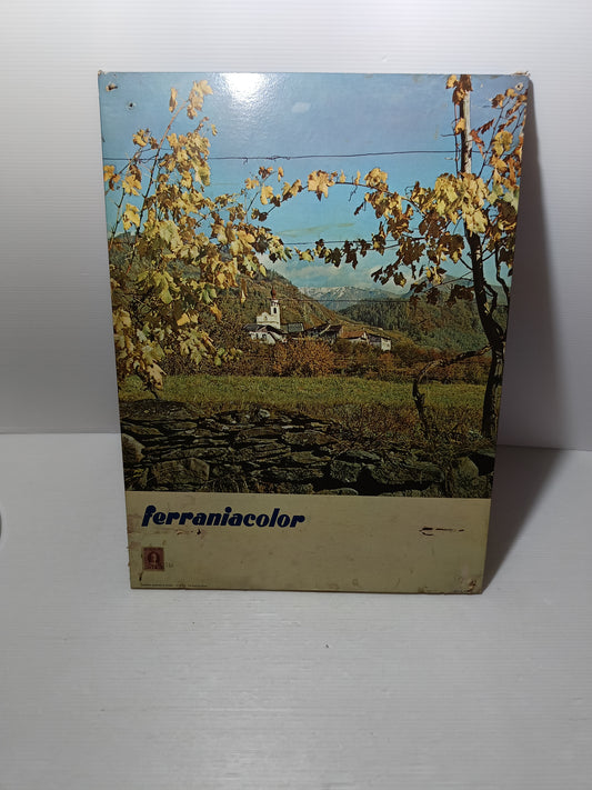 Targa Pubblicitaria Ferraniacolor Originale Anni 50