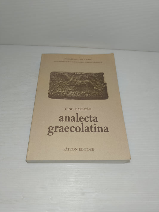 Analecta Graecolatina N.Marinone Patron Editore