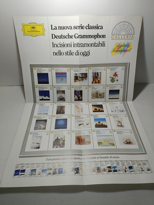 Depliant Deutsche GrammoPhon La Nuova Serie Classica 1986