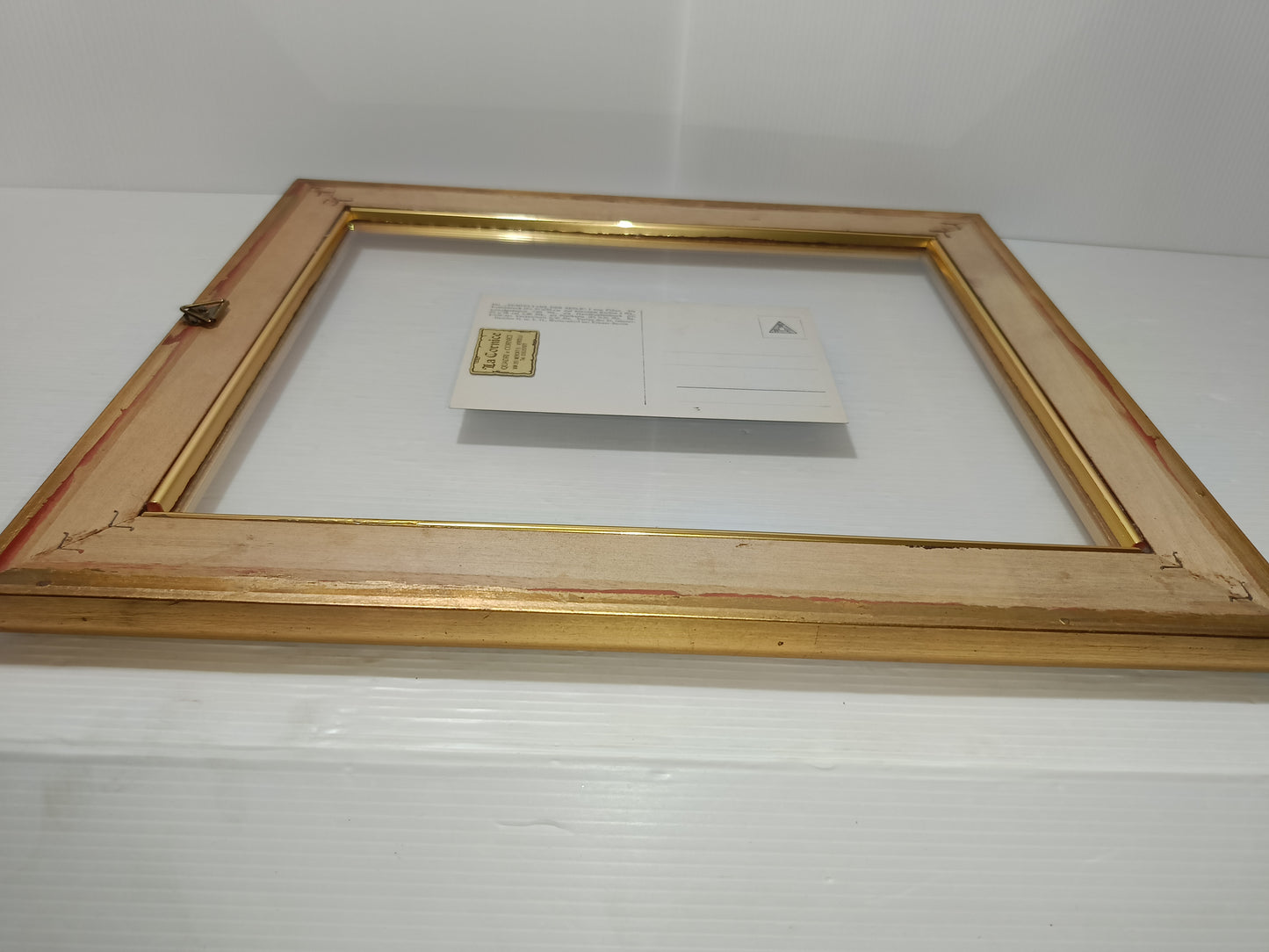 Quadro Con Cartolina Illustrata Da Fidus Originale Dell'epoca