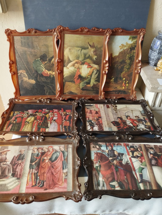 7 Quadri Con Scene e figure Medioevale
Anni 60/70