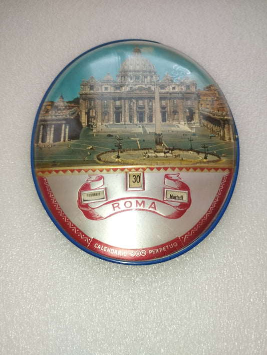 Calendario Perpetuo Souvenir Di Roma Prodotto da CVM Vintage