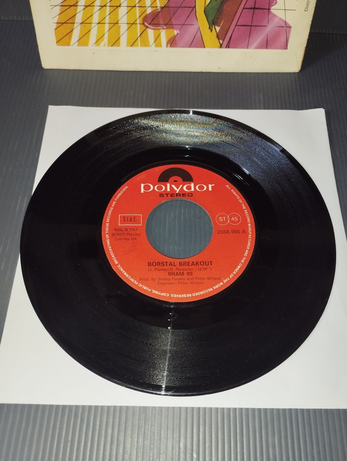 Borsval Breakout/Hey Little.." Sham 69 45 Laps