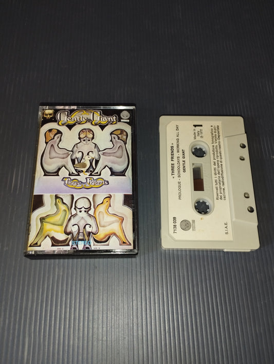 Three Friends" Gentle Giant Music Cassette
Published in 1972 by Vertigo code 7138 039