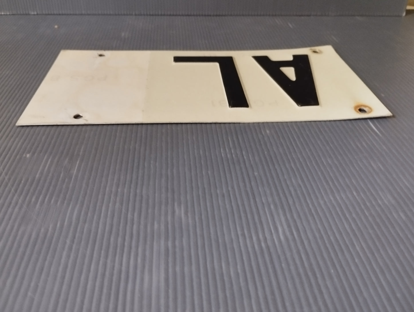 Targa AL Alessandria in metallo