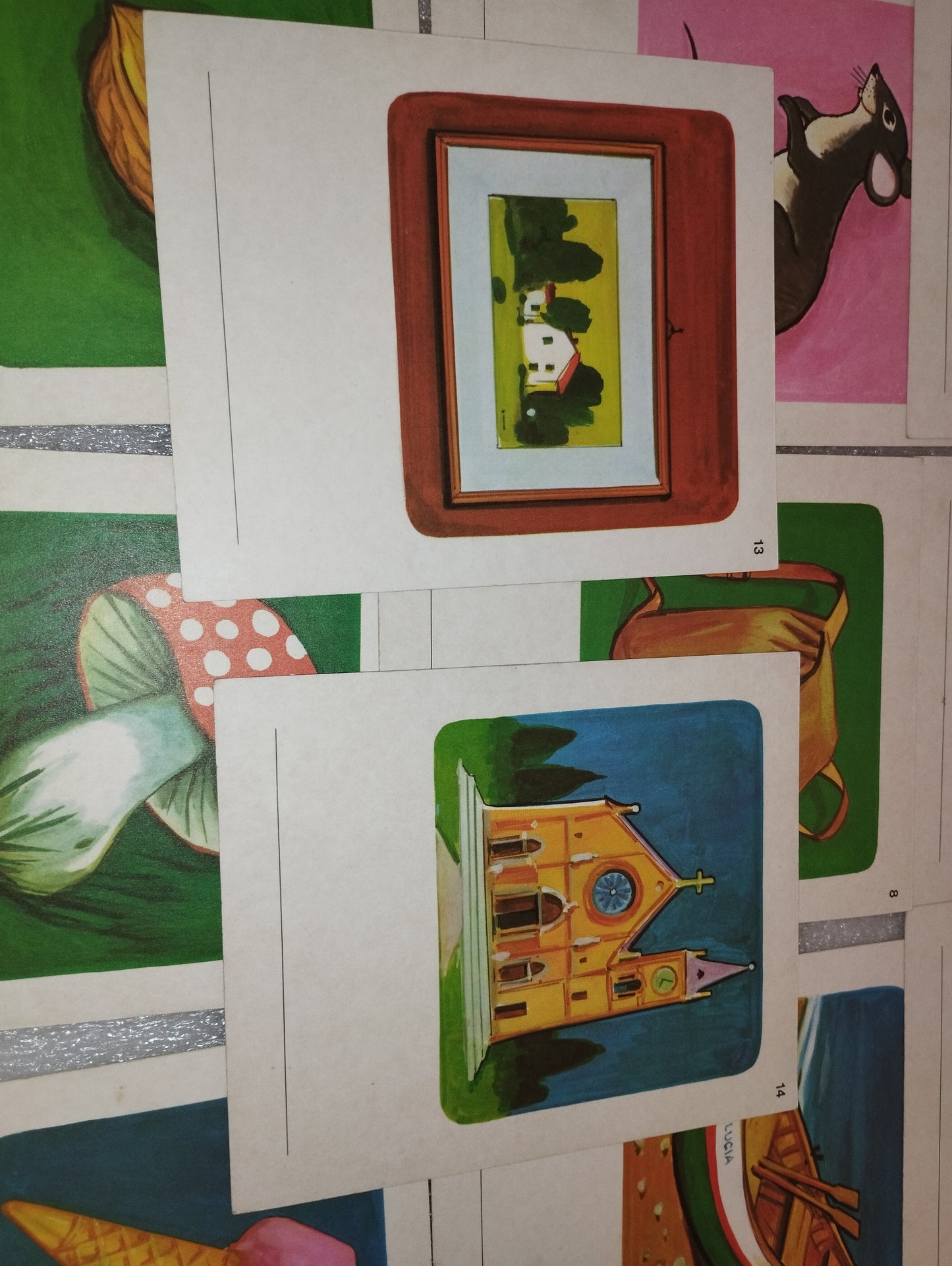 Serie Di 16 Schede Didattiche Anni 60/70