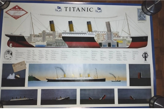 Poster Titanic Nuova Arti Grafiche Ricordi
Anni 90
Dimensioni 99X69 cm