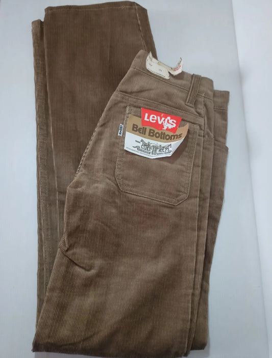 Pantalone in velluto Levi's Bell Bottoms anni 80 Waist 14 (XXS)