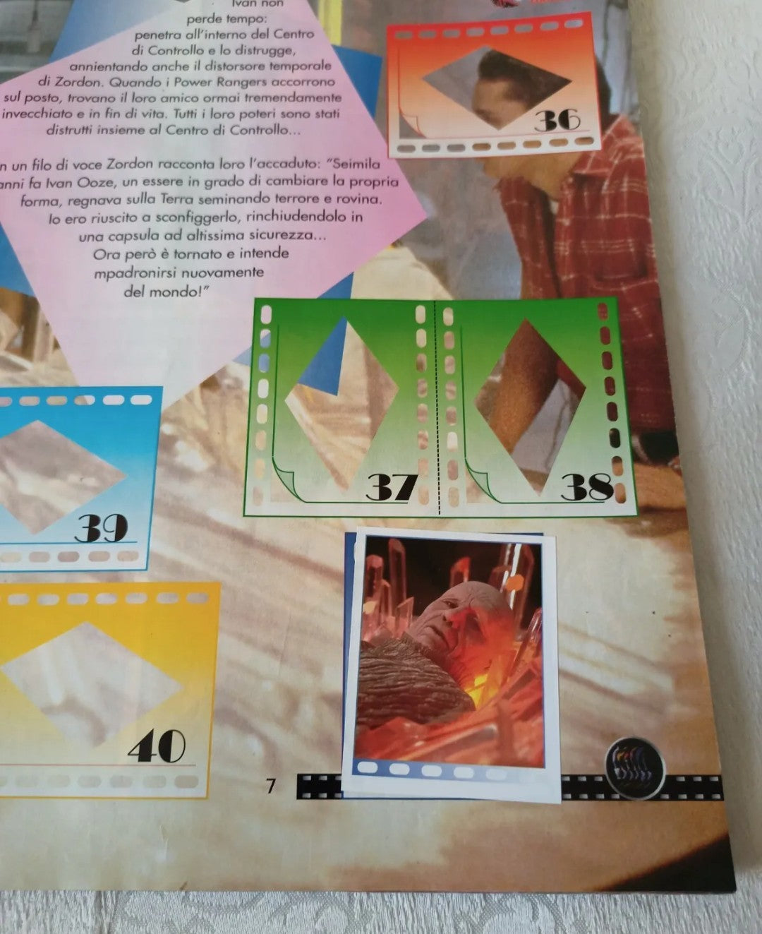 Album Figurine Power Rangers Il Film, Merlin anni 90