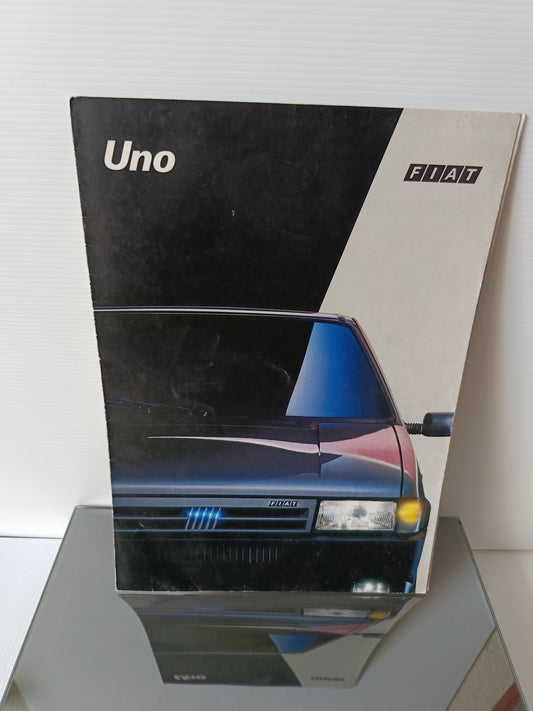 Fiat Uno Depliant pieghevole Pubblicitario Vintage