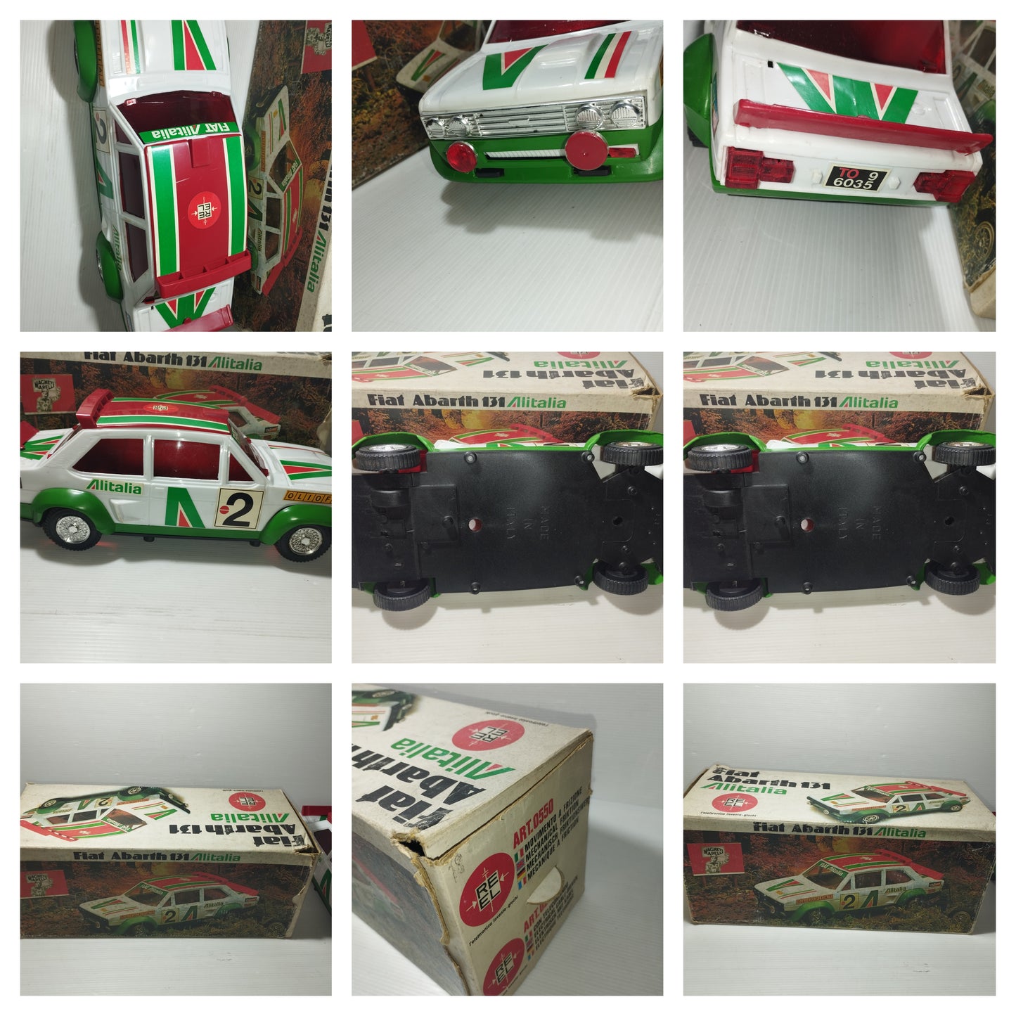 Fiat Abarth 131 Alitalia
Prodotta da Reel Art.0550
Made in Italy