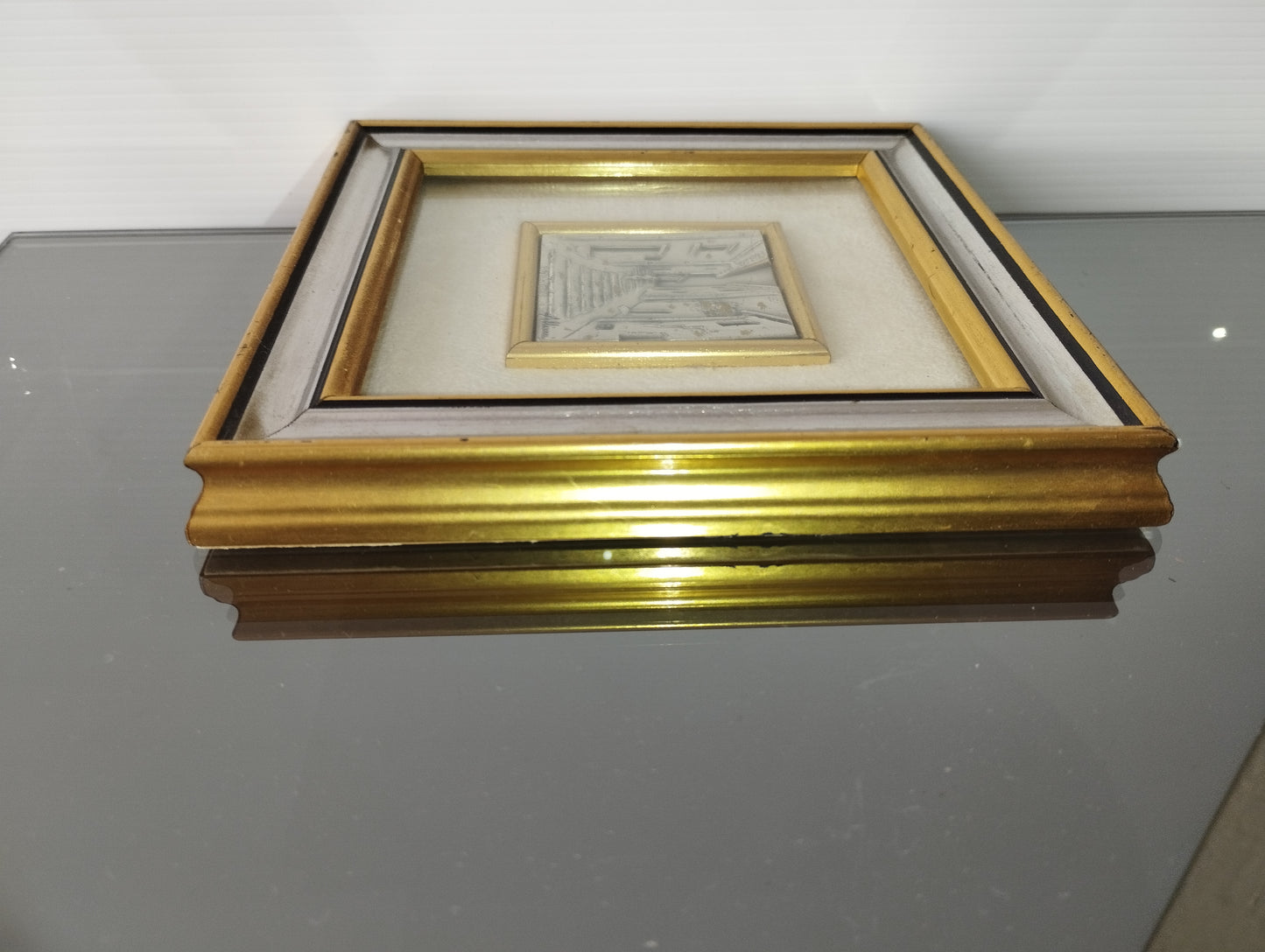 Bassorilievo Alliani In Argento 925 Con Cornice