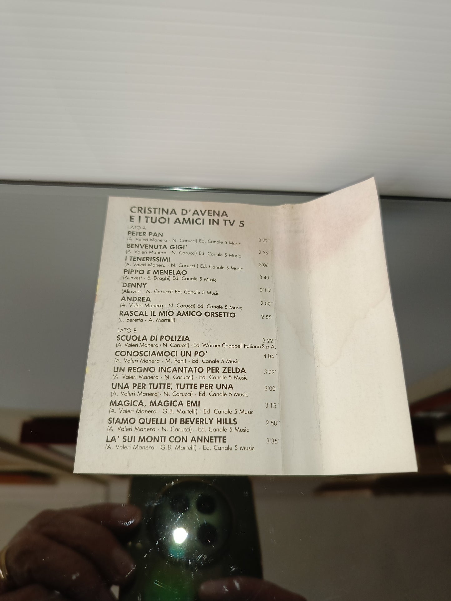 Cristina D' Avena E I Tuoi Amici TV5 Musicassetta