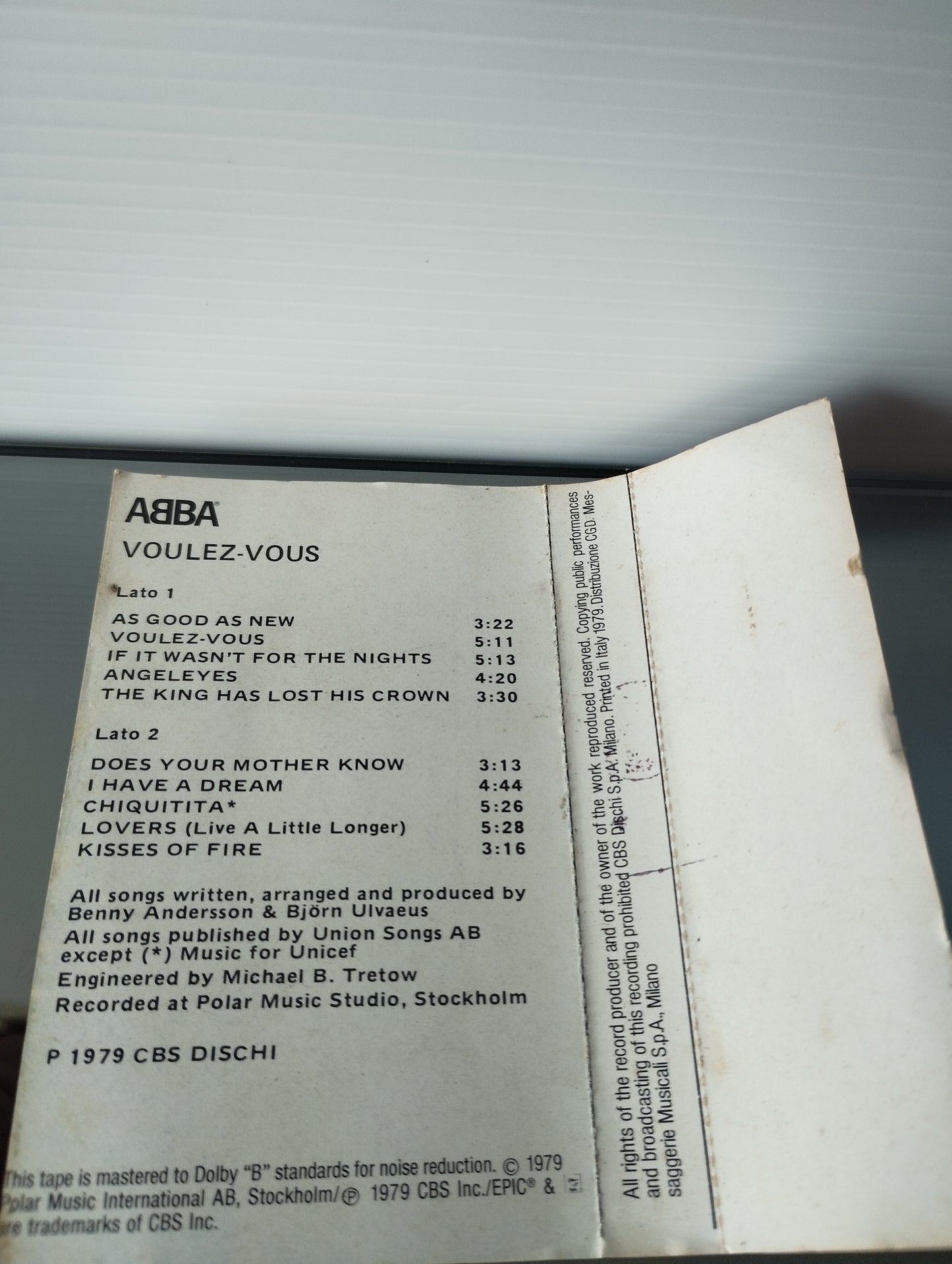 Voulez-Vous Abba Musicassetta