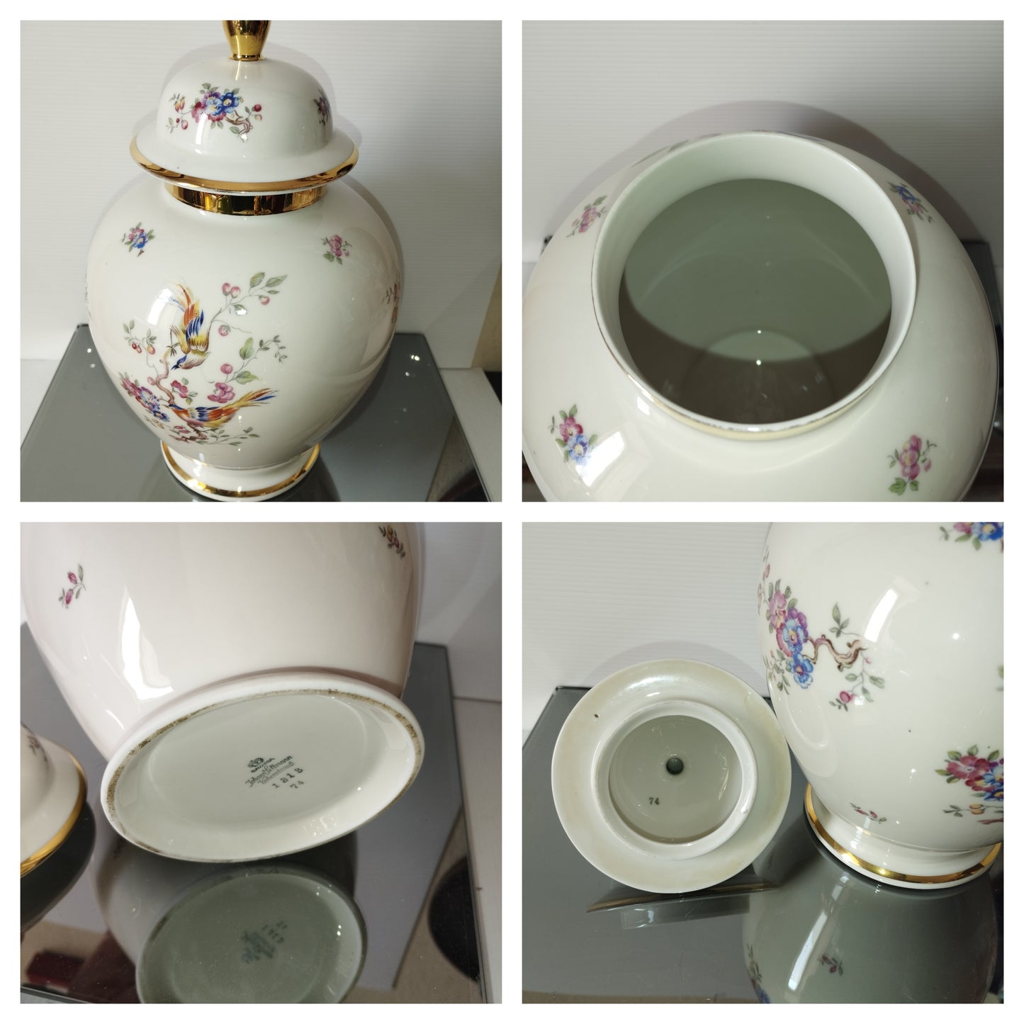 Vaso In Porcellana Bavaria Johann Seltmann Vintage