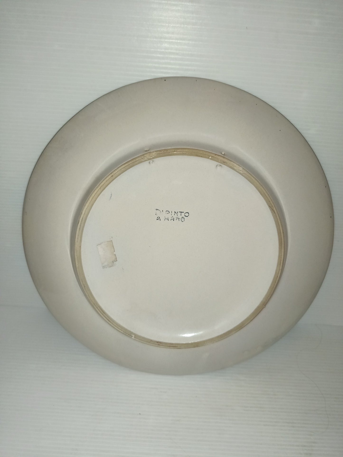 Piatto In Ceramica Smaltata Deruta Vintage