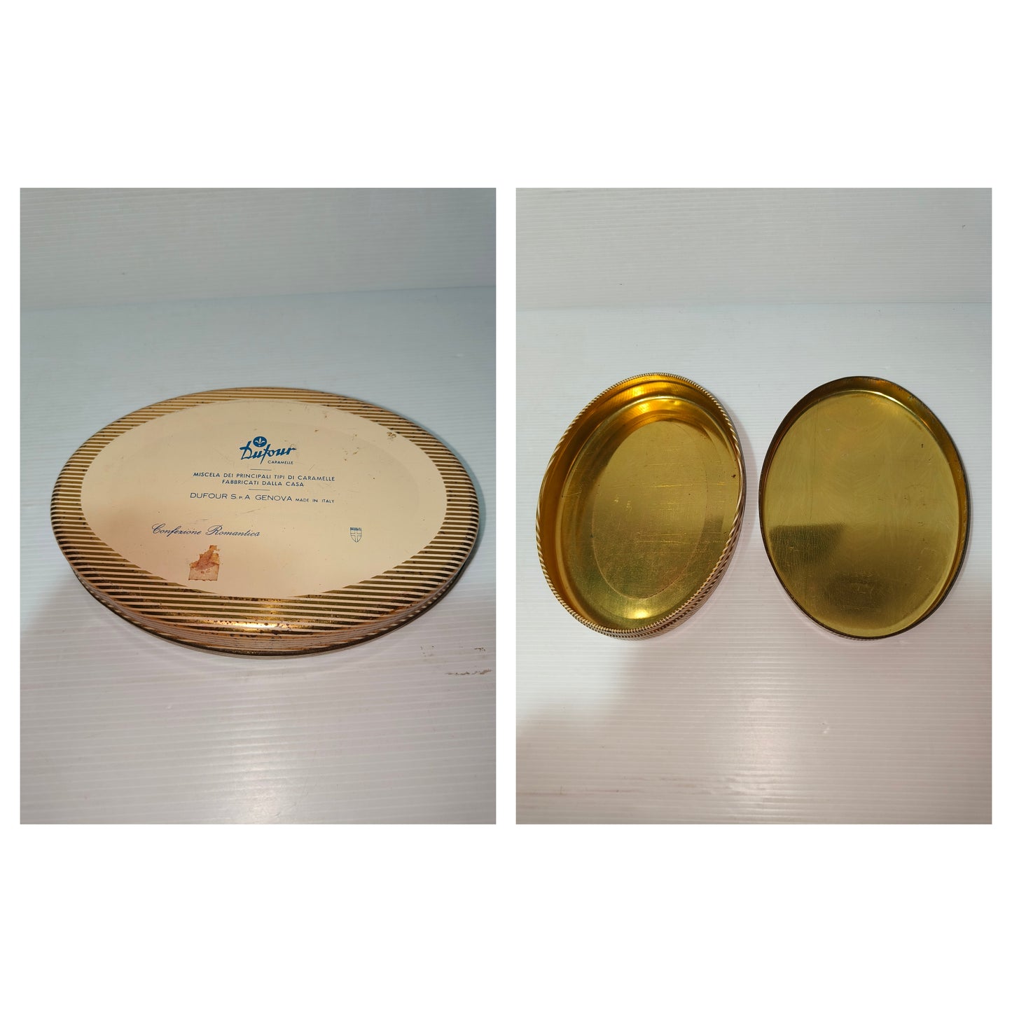 Scatola latta Dufour vintage