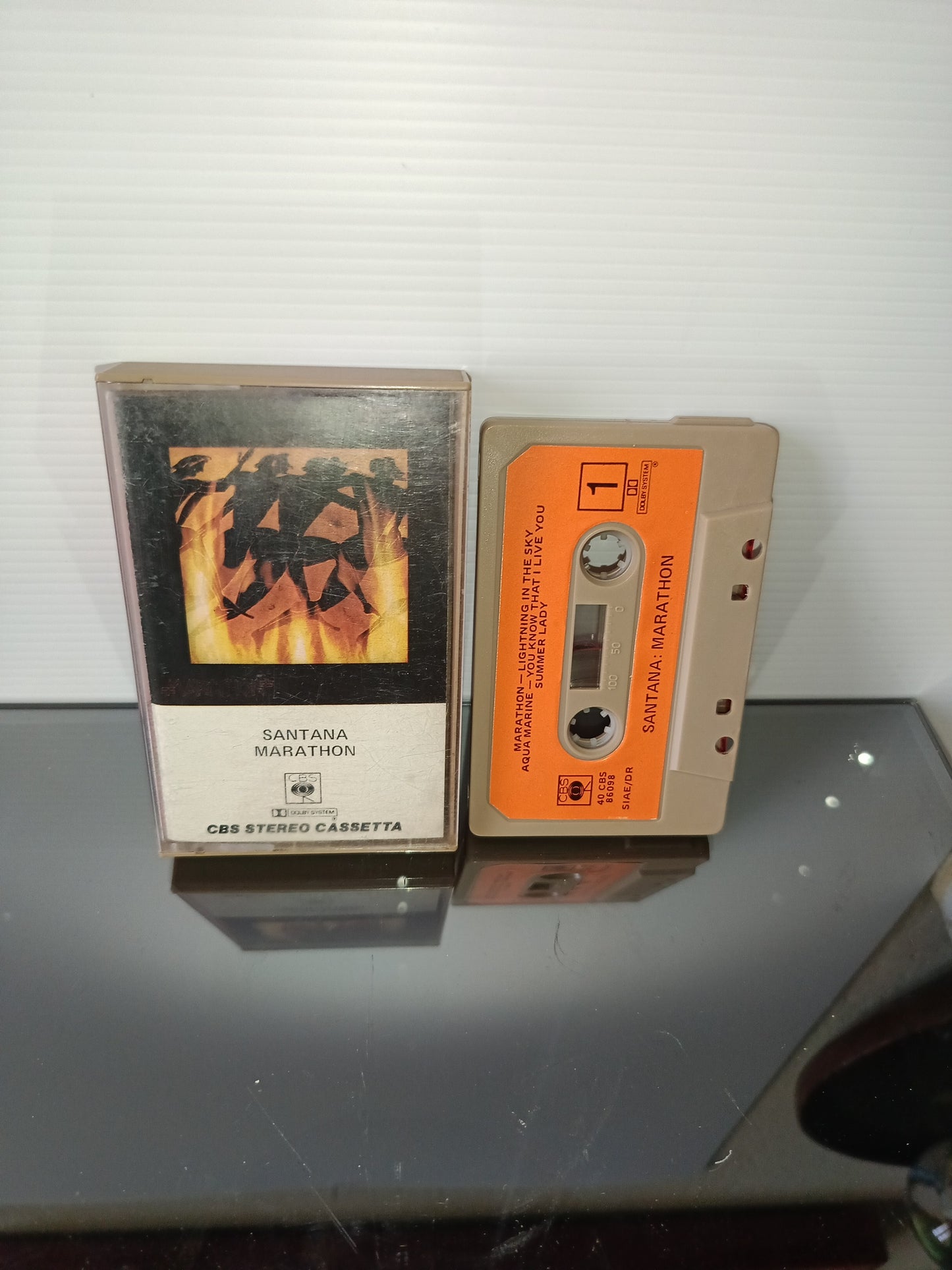 Marathon Santana Musicassetta Edita nel 1979 da CBS cod.40CBS 86098