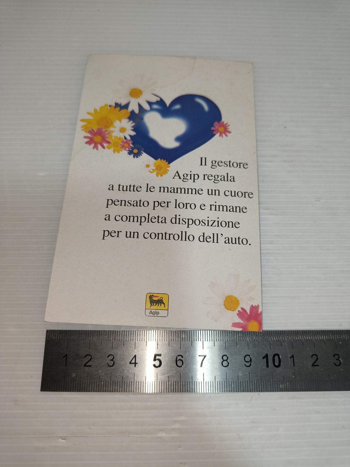 Gadget Vintage Agip Festa Della Mamma Ciondolo, LEGGI