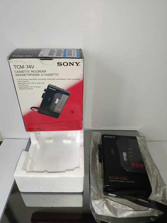 Sony TCM-74V Cassette Recorder Made in Japan Non funzionante