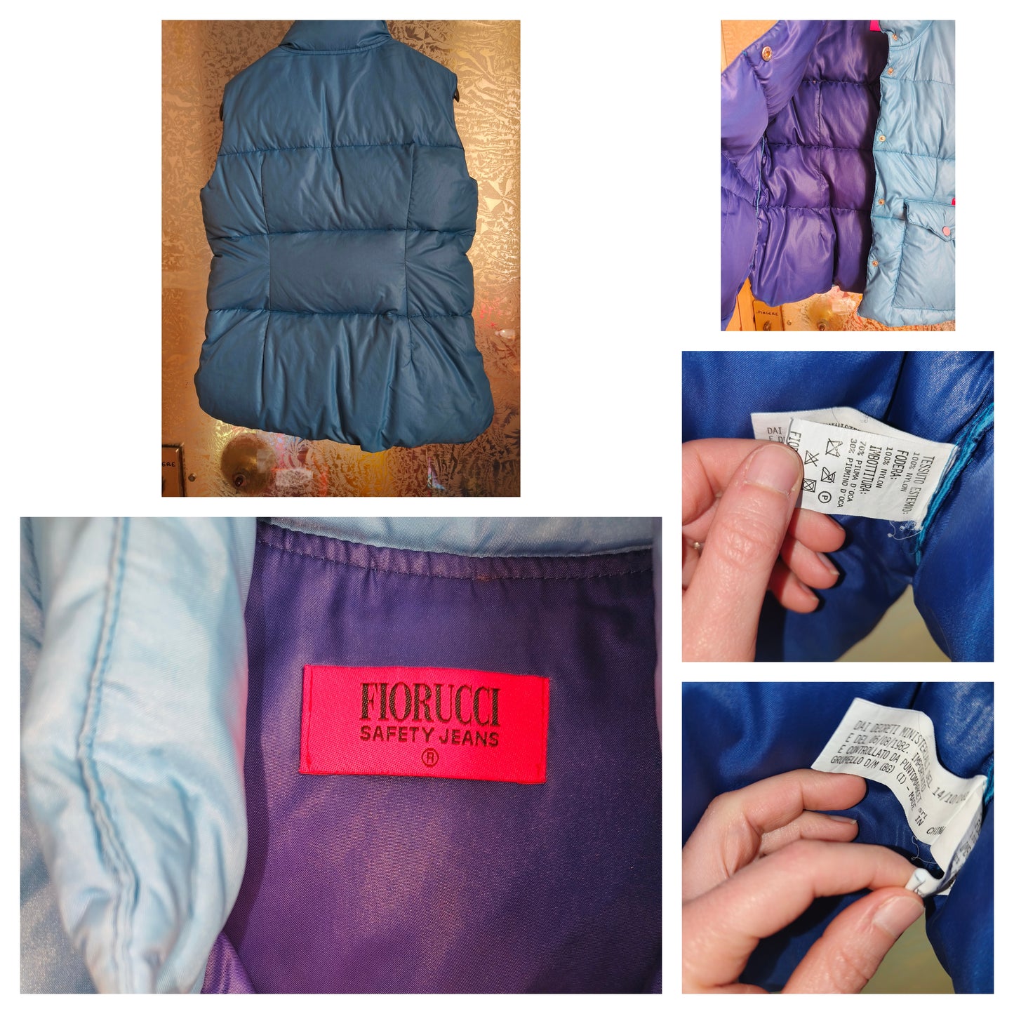 Smanicato gilet Fiorucci anni 80